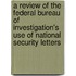 A Review of the Federal Bureau of Investigation's Use of National Security Letters