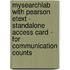 Mysearchlab With Pearson Etext - Standalone Access Card - For Communication Counts
