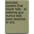 Success System That Never Fails - El Sistema Que Nunca Falla Para Alcanzar El Xito