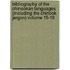 Bibliography of the Chinookan Languages (Including the Chinook Jargon) Volume 15-19