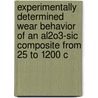 Experimentally Determined Wear Behavior of an Al2o3-Sic Composite from 25 to 1200 C door United States Government