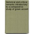 Historical and Critical Remarks Introductory to a Comparative Study of Greek Accent