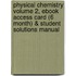 Physical Chemistry Volume 2, Ebook Access Card (6 Month) & Student Solutions Manual