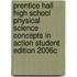 Prentice Hall High School Physical Science Concepts in Action Student Edition 2006c