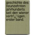 Geschichte Des Neunzehnten Jahrhunderts Seit Den Wiener Vertrï¿½Gen. Erster Band.