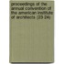 Proceedings Of The Annual Convention Of The American Institute Of Architects (23-24)