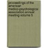 Proceedings of the American Medico-Psychological Association Annual Meeting Volume 5