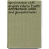 Specimens of Early English Volume 2; With Introductions, Notes, and Glossarial Index