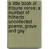 A Little Book of Tribune Verse; A Number of Hitherto Uncollected Poems, Grave and Gay