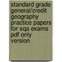 Standard Grade General/credit Geography Practice Papers For Sqa Exams Pdf Only Version