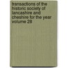 Transactions of the Historic Society of Lancashire and Cheshire for the Year Volume 28 door Historic Society of Cheshire
