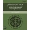 Determining The Role Of Transfer Implementation Intent In Predicting Training Transfer. door Vicki L. Albrecht