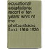 Educational Adaptations; Report of Ten Years' Work of the Phelps-Stokes Fund, 1910-1920