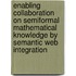 Enabling Collaboration on Semiformal Mathematical Knowledge by Semantic Web Integration