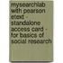 Mysearchlab With Pearson Etext - Standalone Access Card - For Basics Of Social Research