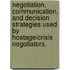 Negotiation, Communication, And Decision Strategies Used By Hostage/Crisis Negotiators.