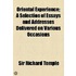 Oriental Experience; A Selection of Essays and Addresses Delivered on Various Occasions