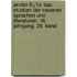 Archiv Fï¿½R Das Studium Der Neueren Sprachen Und Literaturen. 16. Jahrgang. 29. Band