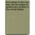 First Blows of the Civil War; The Ten Years of Preliminary Conflict in the United States