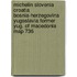 Michelin Slovenia Croatia Bosnia-Herzegovina Yugoslavia Former Yug. Of Macedonia Map 736