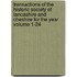 Transactions of the Historic Society of Lancashire and Cheshire for the Year Volume 1-24