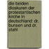 Die Beiden Dioskuren Der Protestantischen Kirche in Deutschland: Dr. Bunsen Und Dr. Stahl