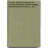 Student Solutions Manual For Aufmann/Lockwood/Nation/Clegg's Mathematical Excursions, 3Rd door Daniel K. Clegg