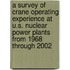 A Survey of Crane Operating Experience at U.S. Nuclear Power Plants from 1968 Through 2002