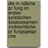 Die M Ndliche Pr Fung Im Ersten Juristischen Staatsexamen: Zivilrechtliche Pr Fungsgespr Che door Jens Petersen