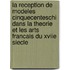 La Reception De Modeles Cinquecenteschi Dans La Theorie Et Les Arts Francais Du Xviie Siecle