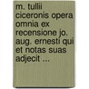 M. Tullii Ciceronis Opera Omnia Ex Recensione Jo. Aug. Ernesti Qui Et Notas Suas Adjecit ... door Marcus Tullius Cicero