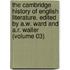 the Cambridge History of English Literature. Edited by A.W. Ward and A.R. Waller (Volume 03)