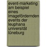 Event-Marketing am Beispiel eines imagefördernden Events der Leuphana Universität Lüneburg door Anonym