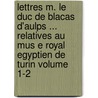Lettres M. Le Duc de Blacas D'Aulps ... Relatives Au Mus E Royal Egyptien de Turin Volume 1-2 door Jean-Francois Champollion