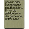 Gnosis: Oder Evangelische Glaubenslehre, Fï¿½R Die Gebildeten in Der Gemeinde, Dritter Band door Karl Von Hase