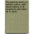 The Poetical Works Of William Collins, With Observations Of Dr. Langhorne And Notes By A. Dyce