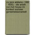 Zu Jane Addams (1860 - 1935) - Die Arbeit von Hull House im Kontext Sozialer Gemeinwesenarbeit