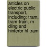 Articles On Electric Public Transport, Including: Tram, Tram-Train, M Dling And Hinterbr Hl Tram door Hephaestus Books