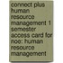 Connect Plus Human Resource Management 1 Semester Access Card for Noe: Human Resource Management