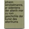 Johann Winckelmanns, Pr Sidentens Der Alterth Mer Zu Rom ... Geschichte Der Kunst Des Alterthums door Nicolas Mosmann
