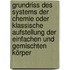 Grundriss des Systems der Chemie oder klassische Aufstellung der einfachen und gemischten Körper
