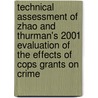 Technical Assessment of Zhao and Thurman's 2001 Evaluation of the Effects of Cops Grants on Crime by United States Government