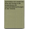 Symmetrie Von Molek Len: Eine Einf Hrung In Die Anwendung Von Symmetriebetrachtungen In Der Chemie by Michael J. Hollas