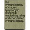The Immunobiology Of Chronic Lymphocytic Leukemia; Wnt/Fzd Signaling And Cd40-Based Immunotherapy. by Qingli Wu