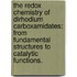 The Redox Chemistry Of Dirhodium Carboxamidates: From Fundamental Structures To Catalytic Functions.