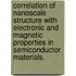 Correlation Of Nanoscale Structure With Electronic And Magnetic Properties In Semiconductor Materials.