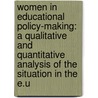 Women In Educational Policy-Making: A Qualitative And Quantitative Analysis Of The Situation In The E.U door A. Snick