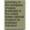 Summary of the Hemiptera of Japan, Presented to the United States National Museum by Professor Mitzukuri door Philip Reese Uhler