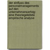 Der Einfluss Des Personalmanagements Auf Den Unternehmenserfolg: Eine Theoriegeleitete Empirische Analyse door Philip Eisenhardt