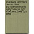 Inventaire Sommaire Des Archives Dï¿½Partementales Antï¿½Rieures Ï¿½ 1790: Nos. 2948 Ï¿½ 3993